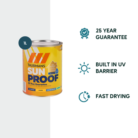 Taubmans 1L Accent Gloss Sunproof Exterior Paint - Water-Based - UV Protection – view 2 - Auzzistore