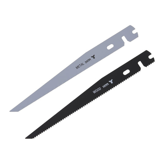 Trojan Keyhole Saw Blades - 170mm - Timber & Metal - 2 Pack