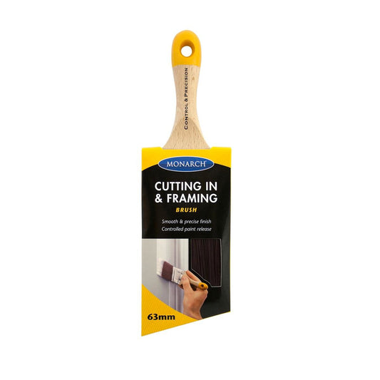 Monarch 63mm Cutting In and Framing Paint Brush - Synthetic - Timber - Durable - Auzzistore