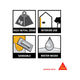 Sika 250ml Light Grey Filler 105 Coarse Surface Filler - Indoor Use