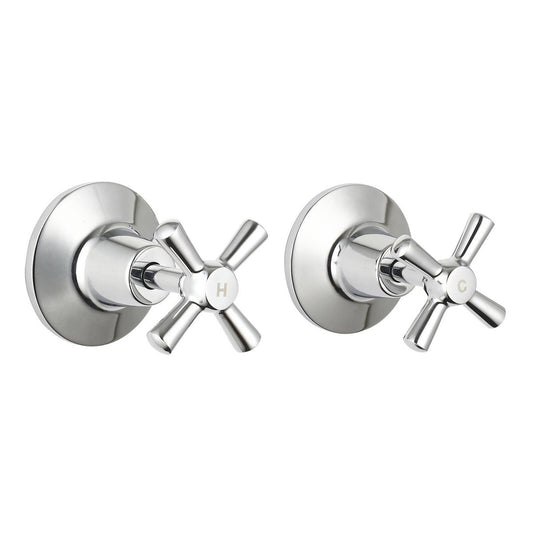 Mondella Chrome Cadenza Wall Top Assembly 1/2 Turn 245mm - Chrome