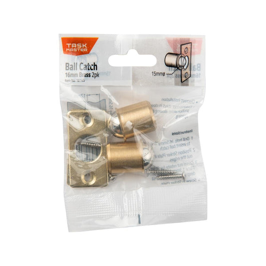 Taskmaster Ball Catch - 16mm - Brass - Indoor Use - Auzzistore