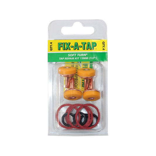 Fix a Tap 13mm Soft Turn Tap Valve Repair Kit 4 Pack – view 2 - Auzzistore