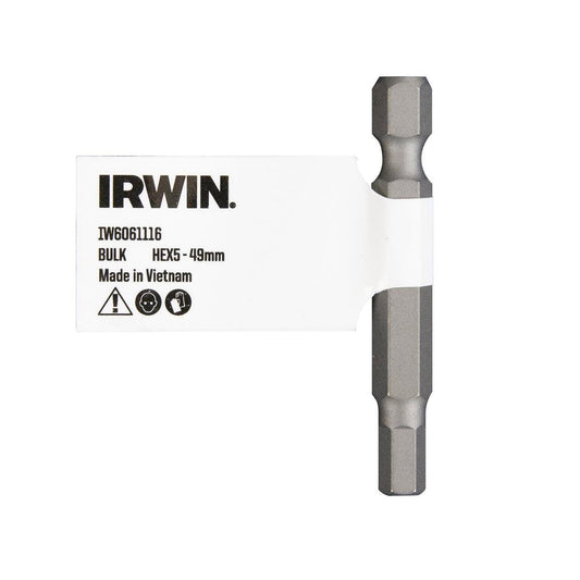 Irwin Hex Power Bit - 50mm - S2 Alloy Steel - Quick-Change Use - Auzzistore