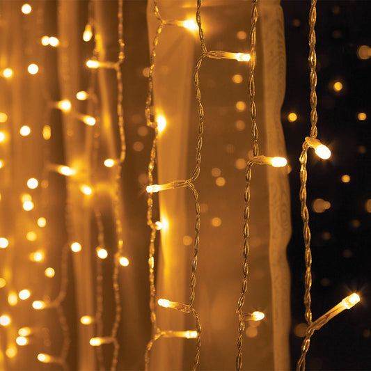 Lytworx Curtain Lights - 1.9m x 2m - Warm White - Connectable 8 Modes – view 2 - Auzzistore