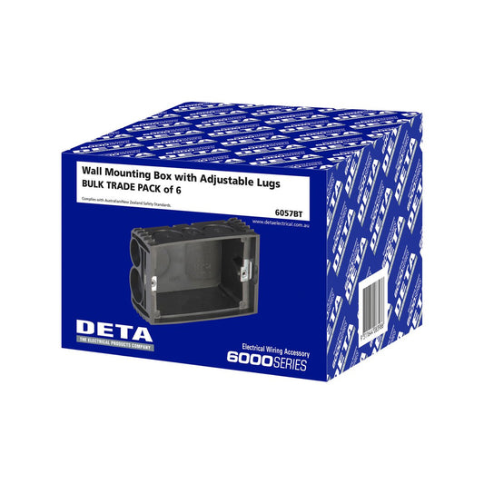 DETA Wall Mounting Box - 6 Pack Polycarbonate Adjustable Lugs – view 2 - Auzzistore