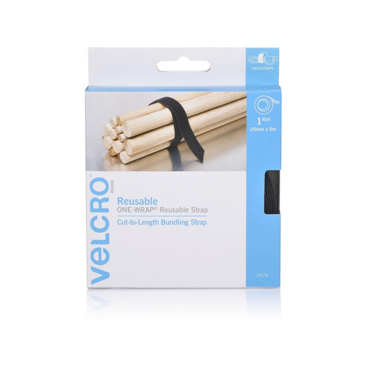 Velcro Brand Reusable Wrap - 25mm x 5m - Nylon - Adjustable, Versatile