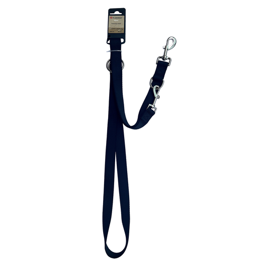 Flamingo Ziggi Dog Training Leash - 200cm - Black - Adjustable Length