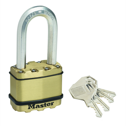 Master Lock Padlock - 50mm - Laminated Steel - Weather Resistant - Auzzistore