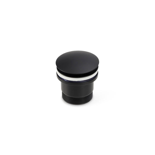 Brasshards Matt Black Universal Pop Up Dome Basin Waste - 64mm x 76mm - Easy Install – view 2 - Auzzistore