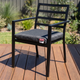 Mojo Charcoal Outdoor Cushion 420mm Spun Polyester UV Resistant