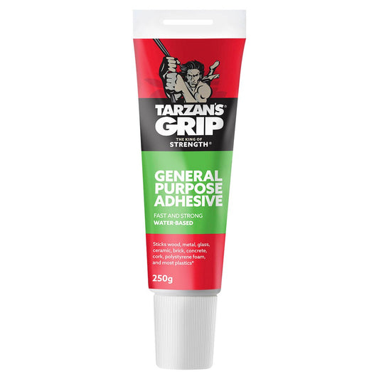 Tarzan S Grip General Purpose Adhesive - 250g - Solvent-Free - White - Fast Grab