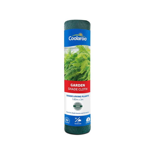 Coolaroo Garden Shade Cloth 1 83 x 3m Green 70% UV Block - Breathable Fabric