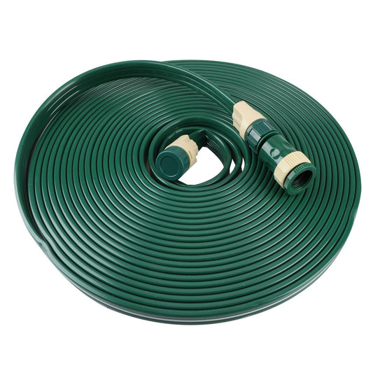 Garden Basics 15m Flat Soaker Hose - UV Stabilised PVC - Green - Efficient Irrigation – view 2 - Auzzistore