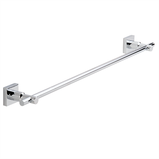 Tesa Hukk Single Bath Towel Rail - 90mm x 700mm - Chrome