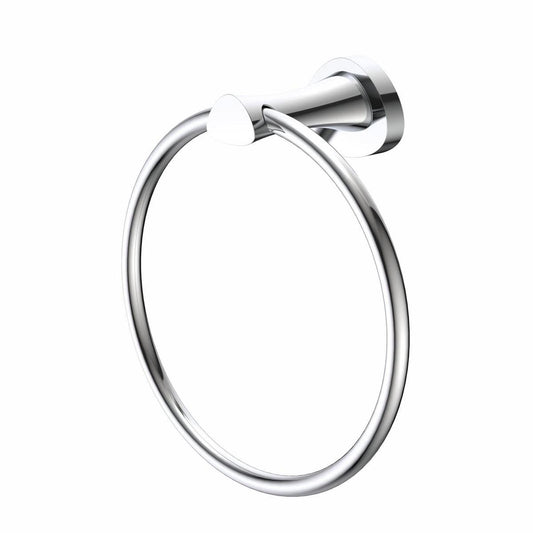 Caroma Towel Ring - Polished Chrome - 180mm Brass - Elegant Design