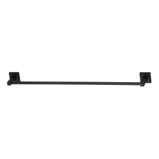 Mondella 620mm Matte Black Rococo Towel Rail - Durable Metal Construction