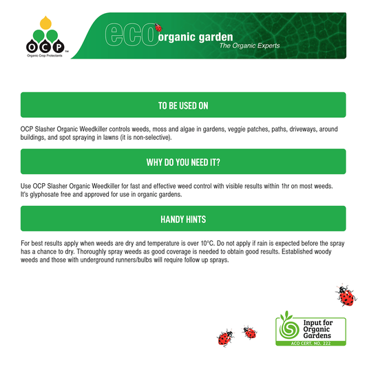OCP Slasher Weedkiller Concentrate 1L Organic Fast Action Safe – view 2 - Auzzistore
