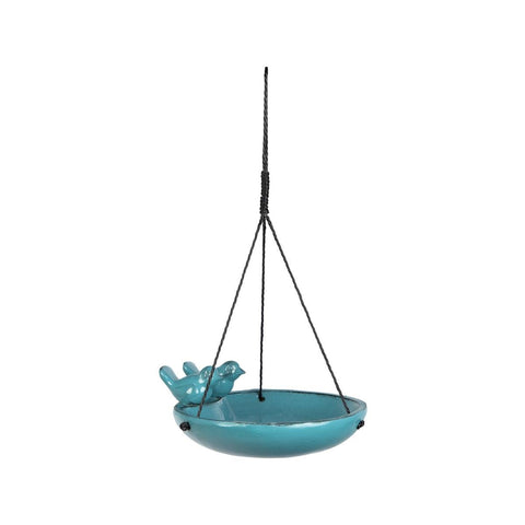 Northcote Pottery Seville Bird Feeder 31 x 12cm Teal - Auzzistore