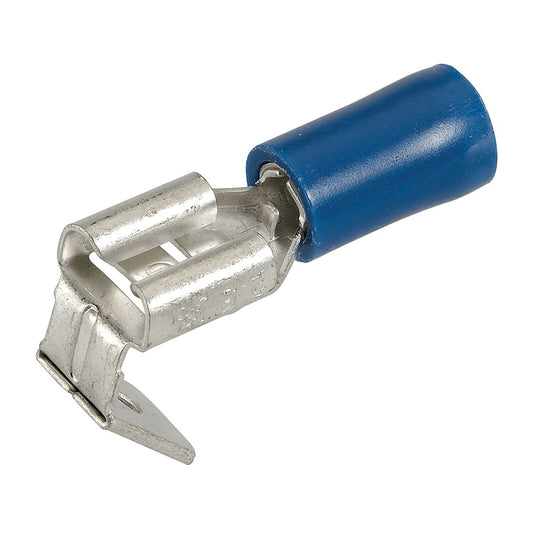 Narva Blue Double Crimped 6.3x0.8mm Vinyl Insulated Connector 10 Pack