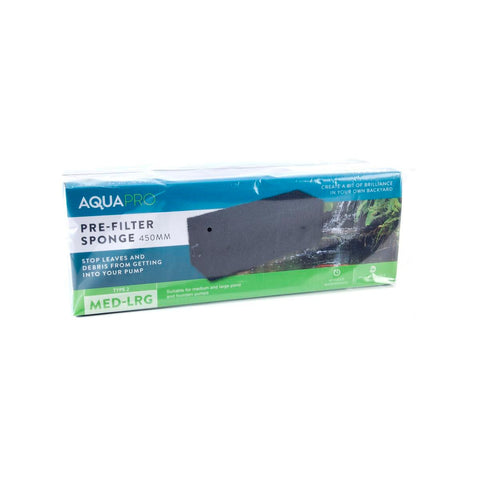 Aquapro Large Pre Filter Sponge 450x160x160mm NAS Extends Pump Life - Auzzistore