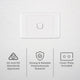 Deta 1 Gang Single Switch - Light Switch - 77mm Polycarbonate - Durable