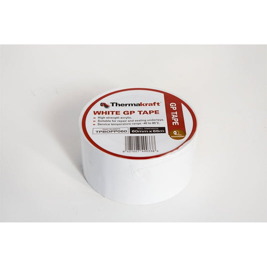 Thermakraft General Purpose Tape - 60mm x 66m - Acrylic Adhesive - High Bonding – view 2 - Auzzistore