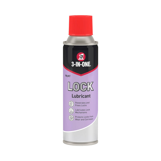3-IN-ONE® Lock Lubricant 150g Aerosol Can Cleans Lubricates Protects