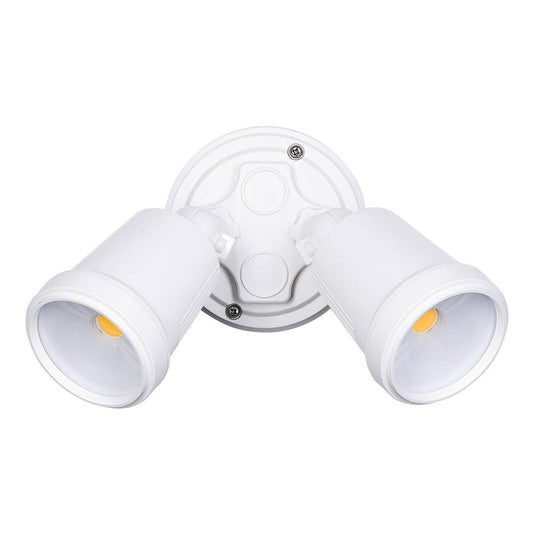 Brilliant White Raptor III Twin Flood Light - 20W - 1800 Lumens - IP65 Weather Resistant