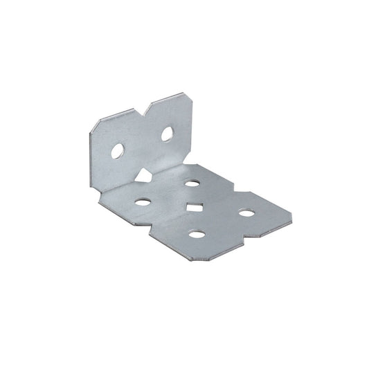 Carinya Galvanised Angle Make a Bracket 8 Pack 25x50x40mm Silver - Auzzistore