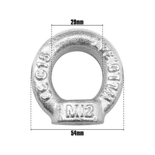 Pinnacle Eye Nut - 50 x 55 x 13mm - Zinc Plated - Heavy Duty – view 2 - Auzzistore