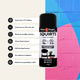 White Knight Squirts Black Gloss Spray Paint 310g Solvent Based Durable