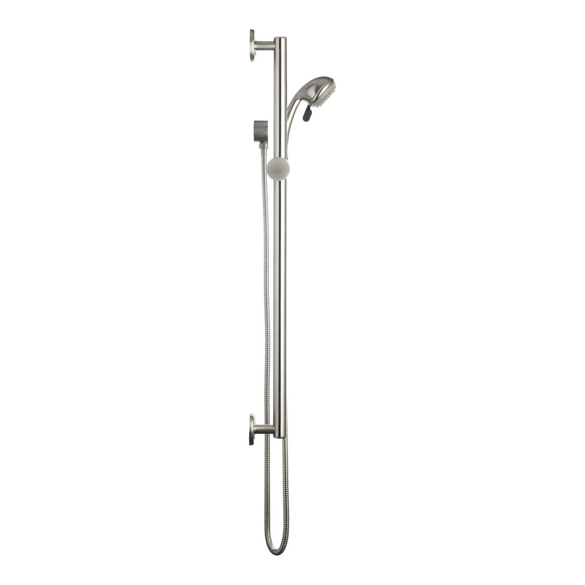 Evekare 32 x 900mm Grab Rail & 3 Function Shower - Brushed Nickel - Safety & Accessibility