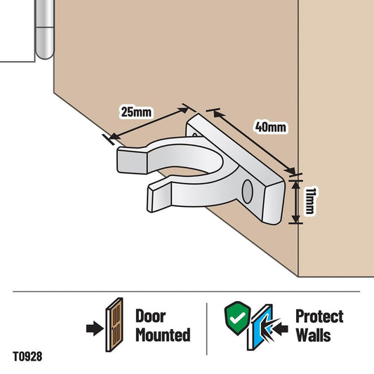 Adoored Door Clip - 40mm - Plastic - Easy Installation – view 2 - Auzzistore