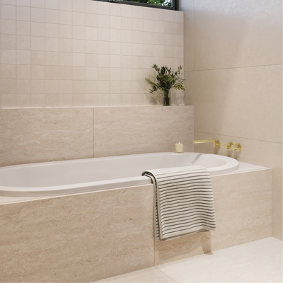 Mondella Bath Swivel Spout - Brushed Brass - 215mm Reach - Easy Installation