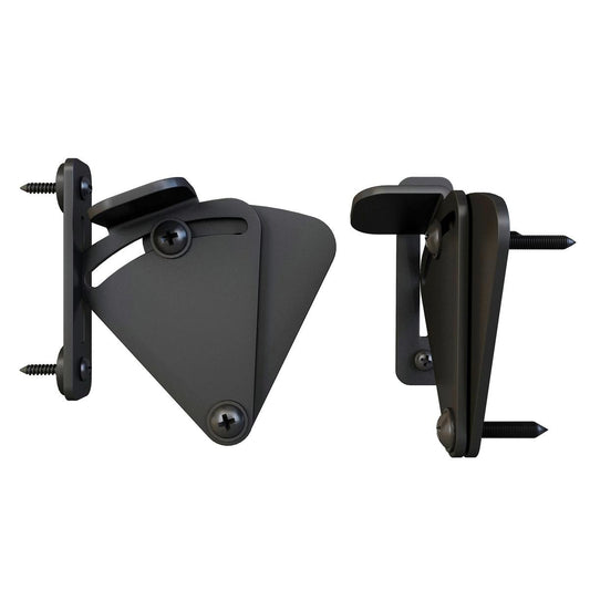 Rolltrak Barn Door Latch - Black Matte - 62mm - Powder Coated Steel - Easy Install - Auzzistore