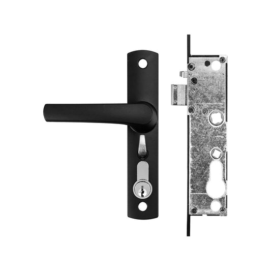 Rolltrak Black Keyed Hinged Screen Door Lock 50mm Alloy Security – view 2 - Auzzistore