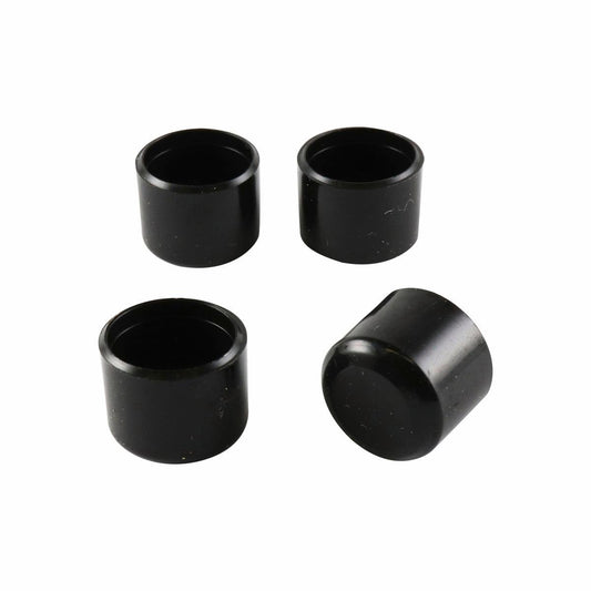 Surface Gard 16mm Black Round Plastic Chair Tips 4 Pack - Floor Protection - Auzzistore