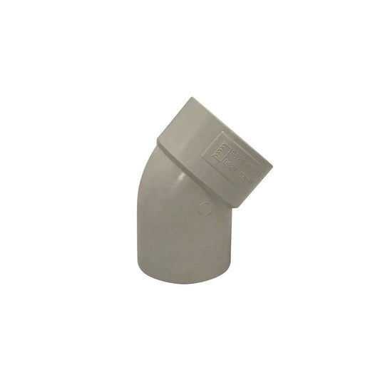 Holman 50mm PVC DWV Bend - Male & Female - 40 Deg - Grey - Durable - Auzzistore