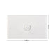 DETA White Solid Plate Single Switch - 1 Gang - Polycarbonate - Durable
