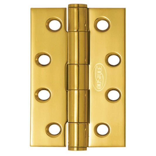 Austyle Fixed Pin Hinge 100mm x 75mm x 2.5mm Polished Brass 1 Pack