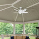 Brilliant 100cm Matt White Bellis AC Ceiling Fan - Remote Control - LED Light