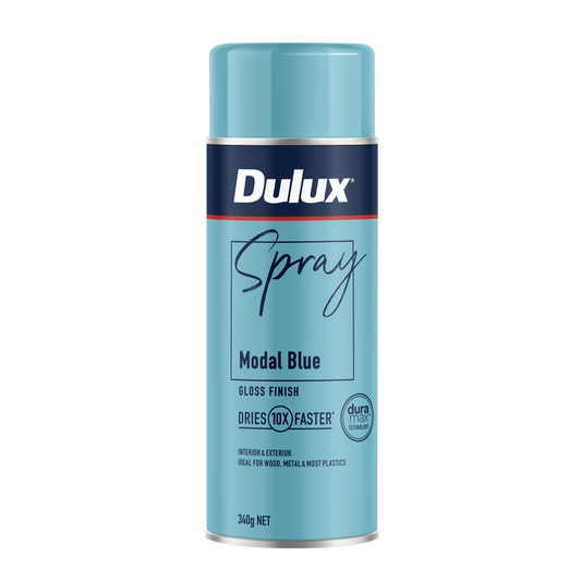 Dulux Spray Paint 340g Gloss Modal Blue - Fast Drying - Self-Priming - Auzzistore