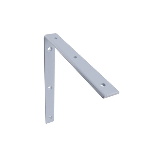 Carinya White Angle Bracket 250x200mm Powder Coated Steel Heavy-Duty - Auzzistore