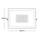 Brilliant 100W Black Stealth II LED Slim Panel Flood Light 285mm x 250mm