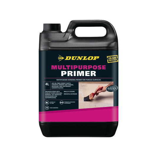 Dunlop 4L Multipurpose Primer - Water Based - Enhances Bond - Easy Use - Auzzistore