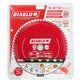 Diablo 254mm 60 Teeth Mitre Saw Blade - Red - Durable Steel Construction