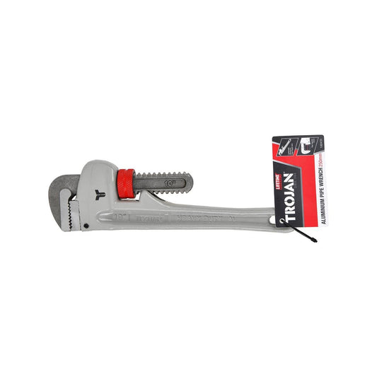 Trojan Aluminium Pipe Wrench - 250mm - Lightweight - Durable - 33mm Capacity