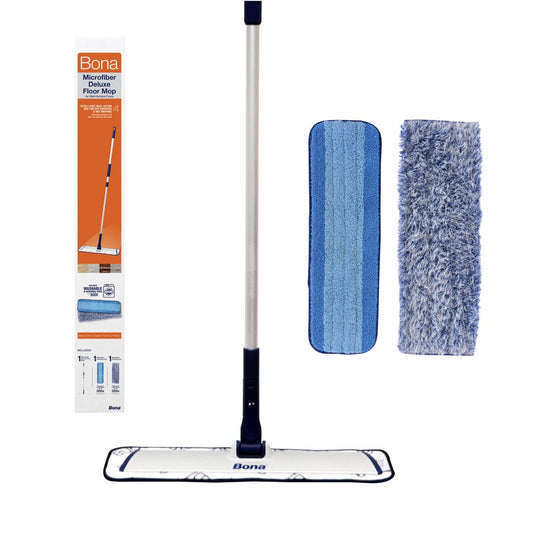 Bona Deluxe Microfibre Mop - 2 Pads - 1360mm - Lightweight & Washable – view 2