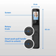 Philips Easykey Smart Mortise Door Lock - 3D Facial Recognition - Black - 80mm x 420mm